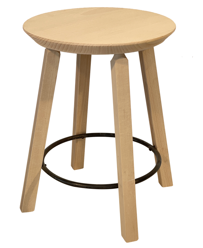 Tabouret bois - Rond - 1 DESIGN - cercle2